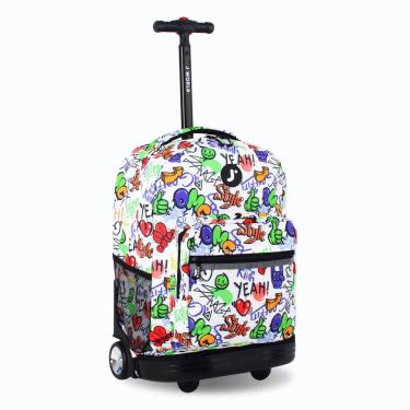 Imagem de Mochila com rodinhas J World Sunrise 18 Street Art para meninos/meninas