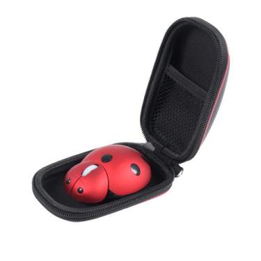 Imagem de Mouse sem fio elec Space Mini Small Kids Ladybug Shape Red