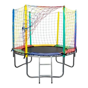 Imagem de Cama Elástica Chicoplay De 2,00 M Lona Preta Importada Sem Emenda