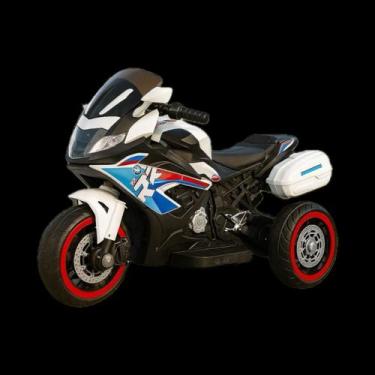 Imagem de Mini Moto Branca Infantil Elétrica Estilo Esportivo - UNITOYS