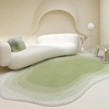 Imagem de Tapetes para sala de estar, tapete de pelúcia irregular, macio e fofo, cor sólida (200x250 cm/B)