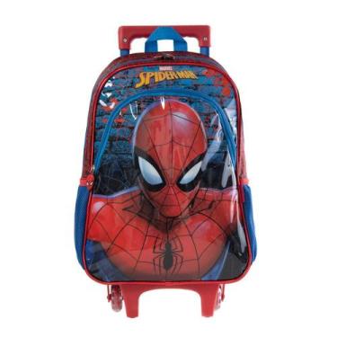 Imagem de Mochila Escolar Masculina Homem Aranha com Rodinha - Bagaggio, U