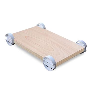 Imagem de Suporte de PC Suporte de CPU Suporte de Carrinho de PC, Suporte de Torre de PC de Mesa, Suporte de Torre de PC com Rodas sob a Mesa, Seis da Venda (Branco) Suporte (Tamanho: Três Marrom Três Cores