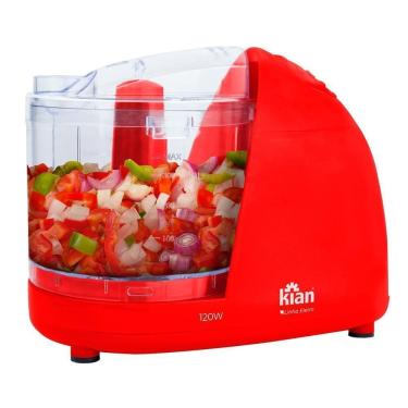 Imagem de Mini Processador Kian Turbo 120W Vermelho 220V