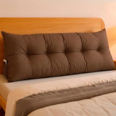 Imagem de Almofada de Cabeceira Encosto Apoio para Lombar com Bolso Lateral 195x50x20 - BF Colchões