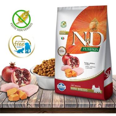 Imagem de Ração Seca Nd Pumpkin Canine Frangoromã Adult Mini Breeds