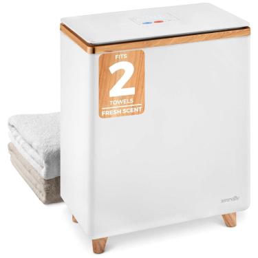 Imagem de Aquecedor de toalhas retangular de luxo - aquecedor de banheiro spa com fragrância personalizada. Desligamento