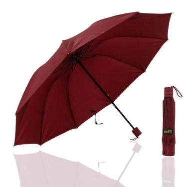 Imagem de Guarda Chuva Grande Reforçado Cabe Na Bolsa Colorido Liso  1020 - FP E