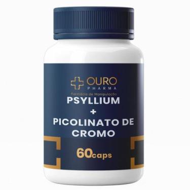 Imagem de PSYLLIUM 250mg + PICOLINATO DE CROMO 250mcg 100% Natural 60, 120 ou 18