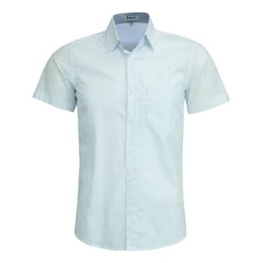 Imagem de Camisa Social Amil Manga Curta Bolso Comfort Tricoline Algodão 1900, B