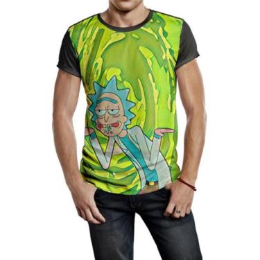 Imagem de Camiseta Masculina Serie Rick And Morty Rick Sanchez Ref:677 - smoke, 
