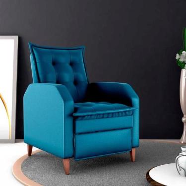 Imagem de Poltrona Amamentação Luxo Reclinável com assento confortável Yaris Mat