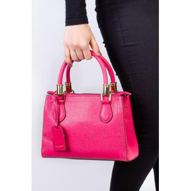 Imagem de Bolsa baú de couro liso Andressa