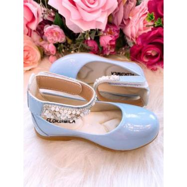 Imagem de Sapatilha Flor Di Mila Azul Bebê com Pérolas Luxo - FlorDiMila, 21