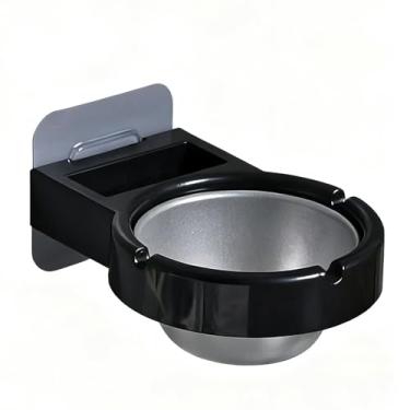 Imagem de Cinzeiro de parede para vaso sanitário com tampa suporte de cigarro presentes de Natal para homens adequado para casas, salas de estar, quartos, configurações de alta qualidade feitas de metal e