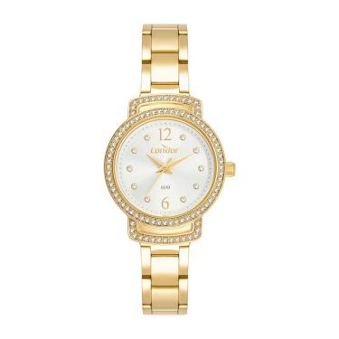 Imagem de Kit Relógio Condor Feminino Brilho Dourado - Co2035nuw/k4k