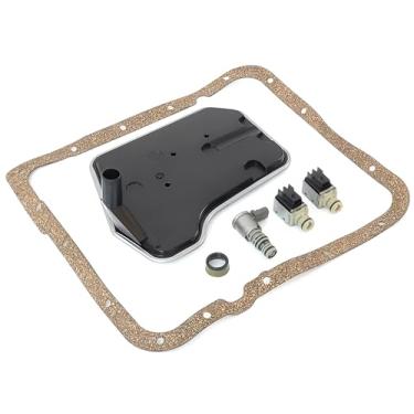 Imagem de ZumuraAuto Válvula solenoide de transmissão 4T65E 4L60E com kit de filtro solenoide A&B de deslocamento descendente TCC e PWM 24230298 10478120 Serve para kit de filtro solenoide de transmissão 4T65E