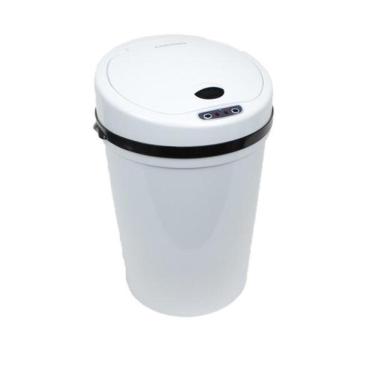 Imagem de Lixeira Automatica 9 Litros Com Sensor De Abertura Grande Para Banheiro E Cozinha Branca Luxo