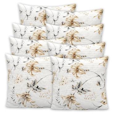 Imagem de Kit 8 Capas de Almofadas Favinho 40x40 C/ Zíper PIQUET Estampadas - Be