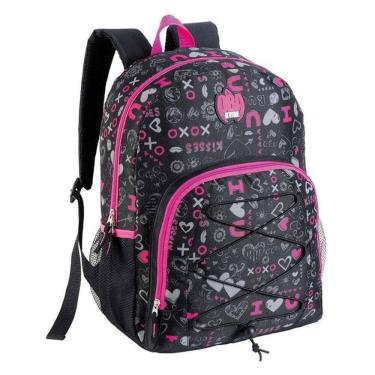 Imagem de Mochila Escolar Infantil SBDV-2033 Estampada Preto - Fuseco