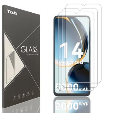 Imagem de Tzstz 3 peças protetoras de tela de vidro temperado para Oscal Flat 2/OSCAL Flat 2C Dureza 9H Película protetora de tela HD antiarranhões