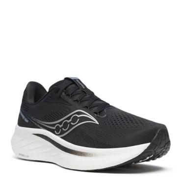 Imagem de Saucony Tênis masculino Ride 18, Preto/branco, 11.5 Wide
