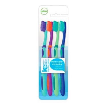 Imagem de Combo Escova Dental Kess Supra Com 4 Unidades