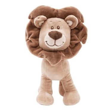 Imagem de Pelúcia Buba Para bebês hipoalergênico leão e girafa, Bege, Leão