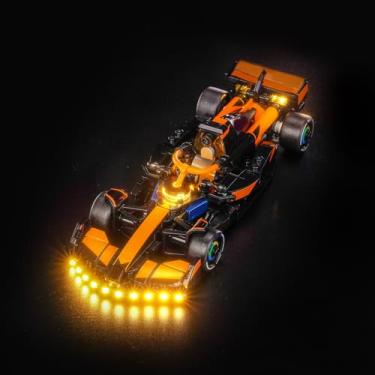 Imagem de Hilighting Upgraded Led Light Kit Compatible with Lego McLaren F1 Team MCL38 Race Car Building Set, Lights Decoration Compatible with Lego 77251 (Model Not Included)