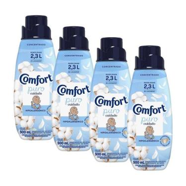 Imagem de Kit 4 Amaciantes Comfort Concentrado Puro Cuidado 500ml