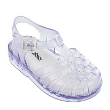 Imagem de Sandália Infantil Mini Melissa Baby Possession Feminino, Vidro transpa