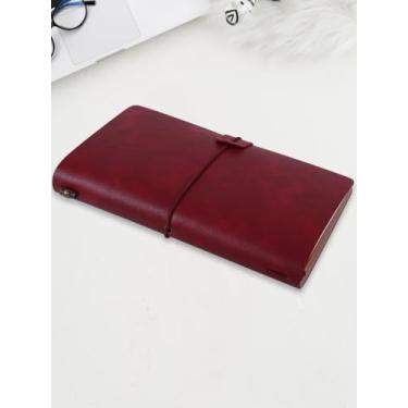 Imagem de Agenda de viagem recarregável com organizador de cartões e inserções em branco, 180 páginas A6 (4,3" × 16,20 cm) Caderno de diário forrado para escrever, viajar, negócios, trabalho e escola, faculdade