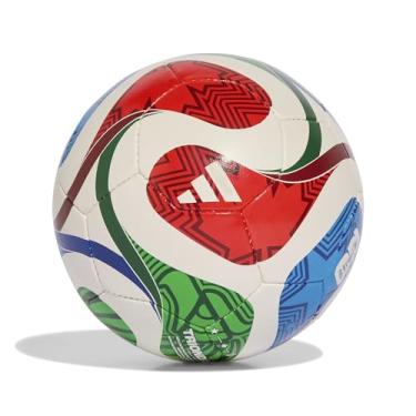Imagem de adidas Bola de futebol unissex para sala de treinamento da Copa do Mundo para adultos, branco/azul royal/azul solar/vermelho elétrico, futsal