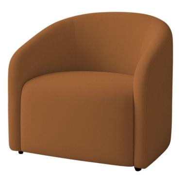 Imagem de Poltrona Orgânica Decorativa Lara Boucle 7 Decor Terracota