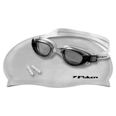 Imagem de Kit de Natação Poker Navagio Transparente, Transparente, Único