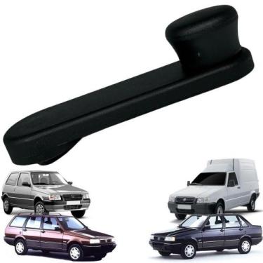 Imagem de Manivela Reguladora Vidro Uno Prêmio Elba Fiorino Preta - Atemis