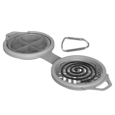 Imagem de Suporte de bobina de incenso, suporte repelente de moscas de silicone, suporte de bobina de incenso portátil para uso externo, jardim, pátio, piquenique