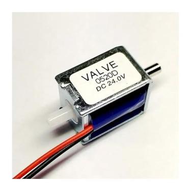Imagem de Válvula de ar CC 24V normalmente fechada N/C solenoide válvula de ar pequena válvula solenoide de controle para bomba de ar a gás