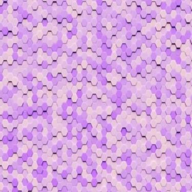 Imagem de Quadro Decorativo com Estampa Geométrica Hexagonal - Arte Moderna e Mosaico Design 30x30cm