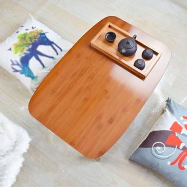 Imagem de Mesa de centro moderna mesa de chão decoração de casa mesa de canto dobrável de café mesa de jantar pequena mesa lateral baixa mesa de cama mesa de laptop para sala de estar quarto varanda escritório