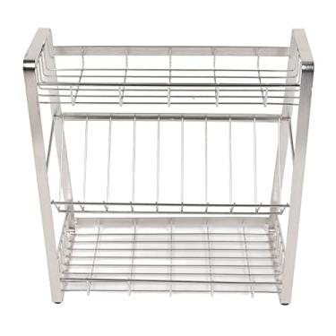 Imagem de aqxreight Rack de Temperos de 3 Camadas, Organizador de Rack de Temperos de Aço Inoxidável Resistente Suporte de de Cozinha para Uso Doméstico Com Economia de Espaço, Uso