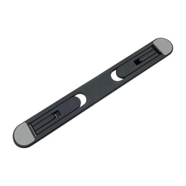 Imagem de Ysyqkn Suporte para Laptop com Dois Níveis de Altura, Robusto E Ergonômico, com Ajuste de Altura para Mesas, Ideal para Viagens a Negócios E Dormitórios, Preto