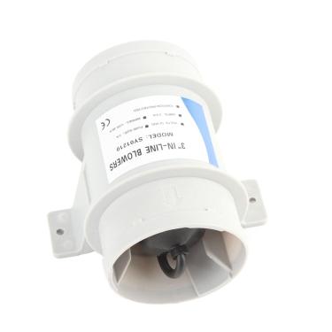 Imagem de Luqeeg Ventilador Em Linha de 3 Polegadas, Soprador Em Linha Compacto de Alta Eficiência 12V, Proteção contra Umidade, Alto Fluxo de Ar para Dutos