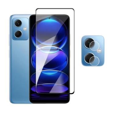 Imagem de Para Redmi Note 12 5G, vidro temperado 4in1 2.5D Full Cover Screen Protetor de Filme