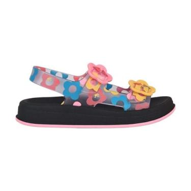 Imagem de Sandália Infantil Barbie New Style Preto Rosa Grendene Kids 23375-BS35