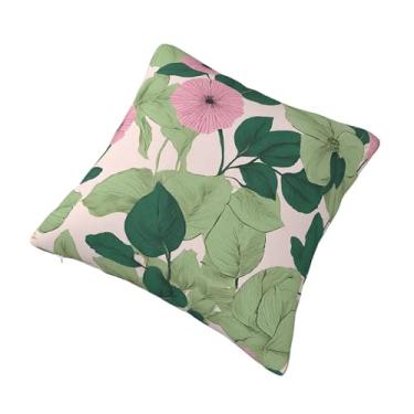 Imagem de Almofadas de lírio preto - Almofada quadrada decorativa estampada - Design reversível, zíper oculto, poliéster macio para sofá, cama e carro - Hipoalergênico 56 x 56 cm