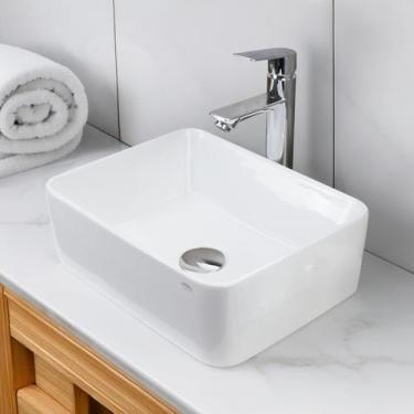 Imagem de Cuba Slim Banheiro Lavabo Apoio Louça Cor Branco Elegante - Smart DEPO