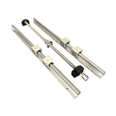 Imagem de S25HH0 2 peças SBR16 trilho linear + 4 peças SBR16UU + SFU1605 parafuso de esfera + suporte BK12 BF12 + caixa de porca 1605 + acoplador (SBR-700 SFU-750)