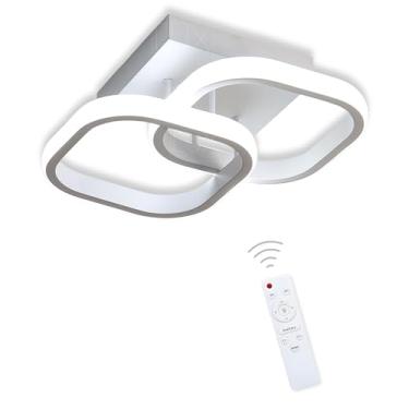 Imagem de Plafon Luminária de Teto Quadrada 22W Bivolt 3 em 1 LED Embutido Luz Branca Quente e Neutra Design Moderno LUX DESIGN