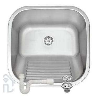 Imagem de Tanque Prime Hera Aço Inox Cuba Lavanderia 40x40 Tramontina 25 Litros 